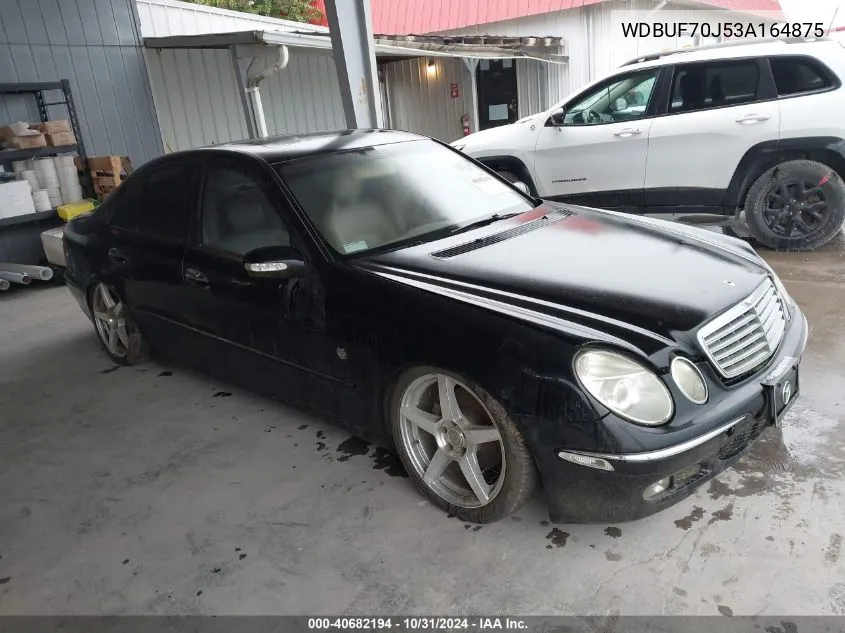 2003 Mercedes-Benz E 500 VIN: WDBUF70J53A164875 Lot: 40682194