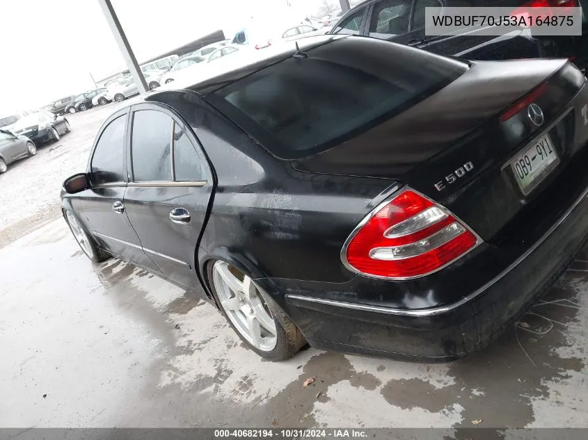 2003 Mercedes-Benz E 500 VIN: WDBUF70J53A164875 Lot: 40682194