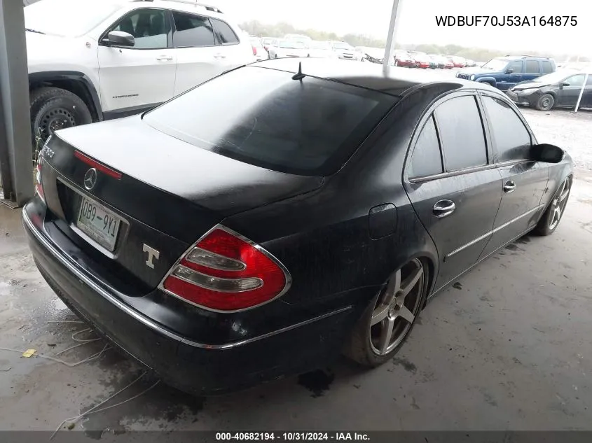 2003 Mercedes-Benz E 500 VIN: WDBUF70J53A164875 Lot: 40682194