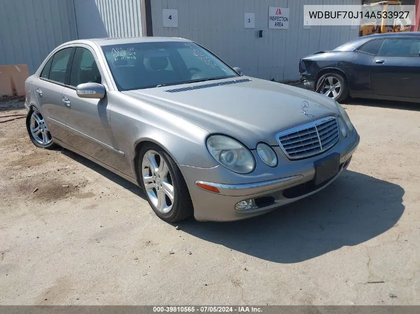 2004 Mercedes-Benz E 500 VIN: WDBUF70J14A533927 Lot: 39810565