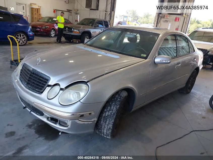 2004 Mercedes-Benz E 320 VIN: WDBUF65JX4A385974 Lot: 40284318