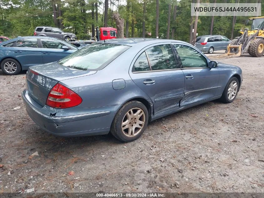 2004 Mercedes-Benz E 320 VIN: WDBUF65J44A495631 Lot: 40466513