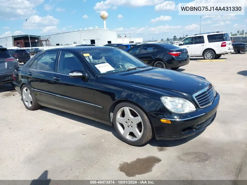 2004 Mercedes-Benz S 500 VIN: WDBNG75J14A431330 Lot: 40473874