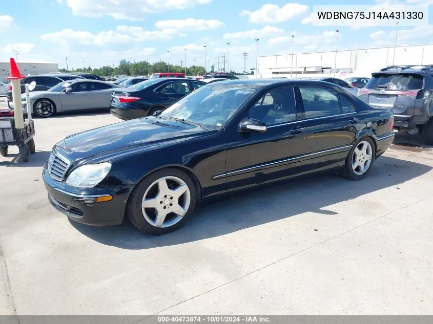 2004 Mercedes-Benz S 500 VIN: WDBNG75J14A431330 Lot: 40473874