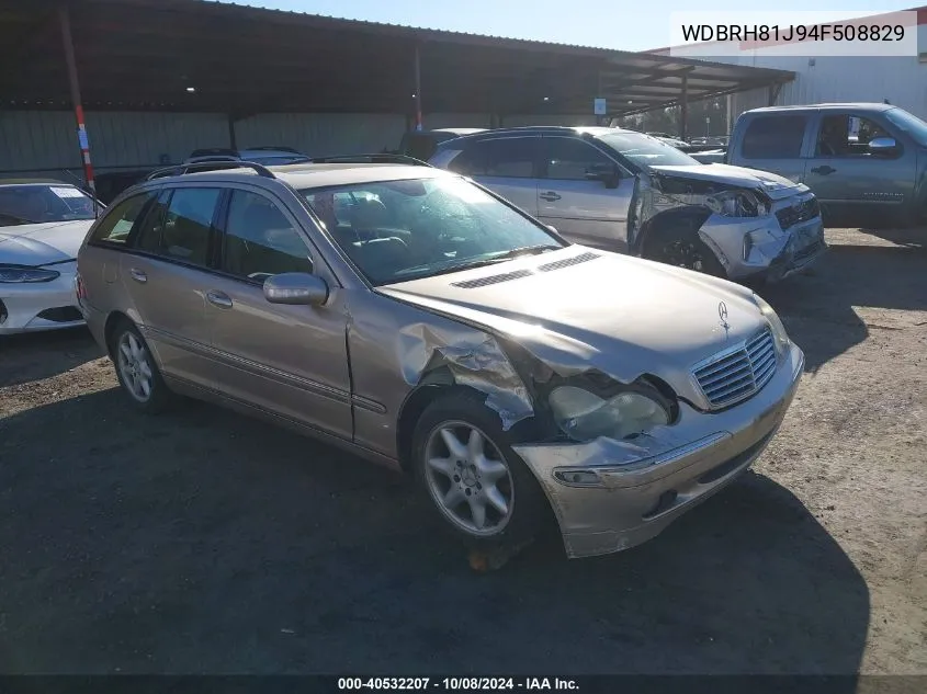 2004 Mercedes-Benz C 240 4Matic VIN: WDBRH81J94F508829 Lot: 40532207