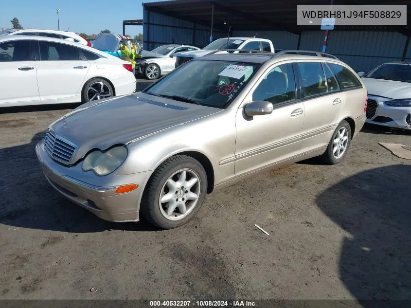 2004 Mercedes-Benz C 240 4Matic VIN: WDBRH81J94F508829 Lot: 40532207