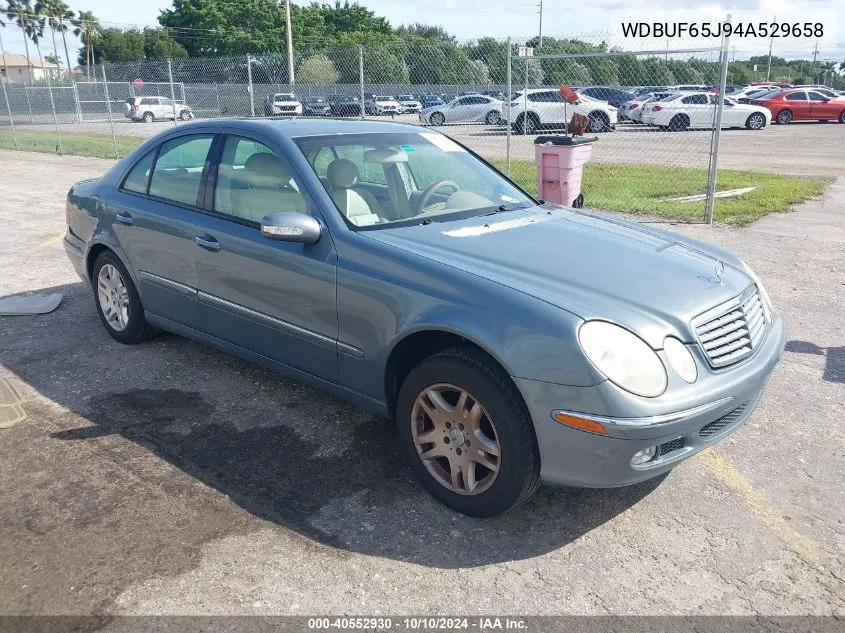 2004 Mercedes-Benz E 320 VIN: WDBUF65J94A529658 Lot: 40552930