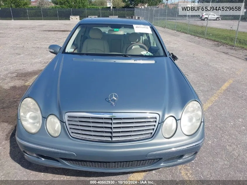 2004 Mercedes-Benz E 320 VIN: WDBUF65J94A529658 Lot: 40552930