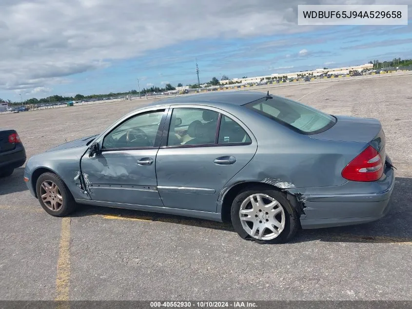 2004 Mercedes-Benz E 320 VIN: WDBUF65J94A529658 Lot: 40552930