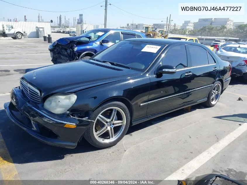 2006 Mercedes-Benz S 430 VIN: WDBNG70J46A477227 Lot: 40268346