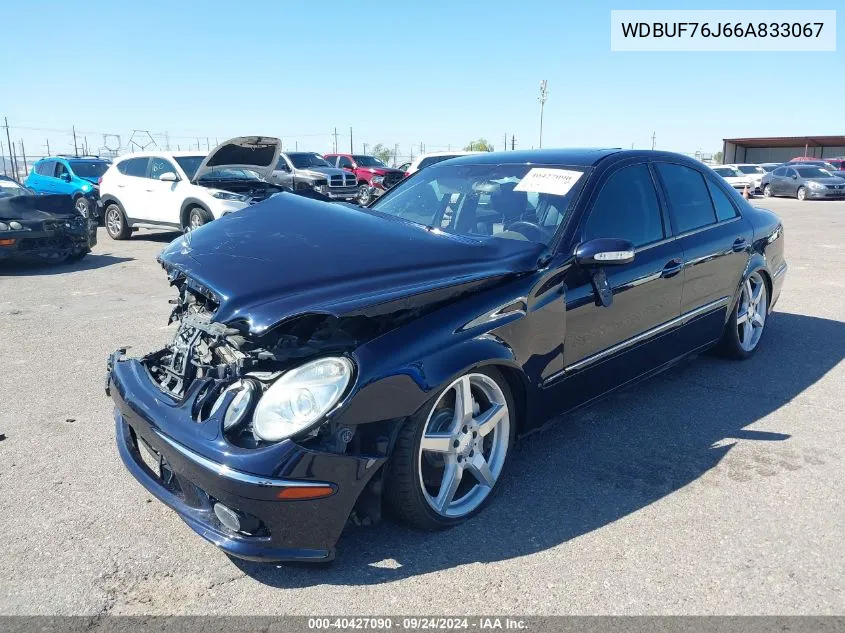 2006 Mercedes-Benz E 55 Amg VIN: WDBUF76J66A833067 Lot: 40427090