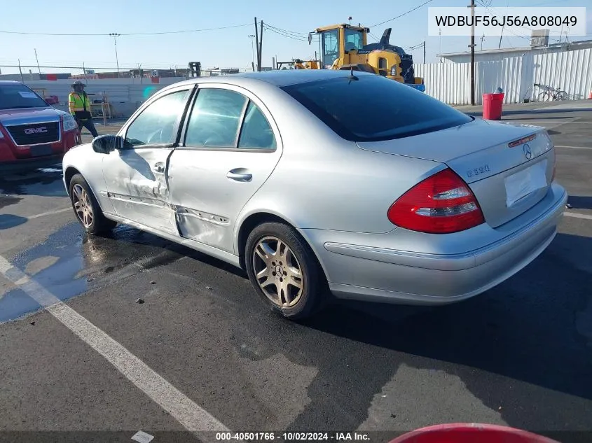 2006 Mercedes-Benz E 350 VIN: WDBUF56J56A808049 Lot: 40501766