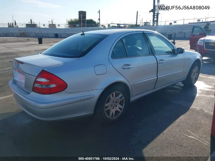 2006 Mercedes-Benz E 350 VIN: WDBUF56J56A808049 Lot: 40501766