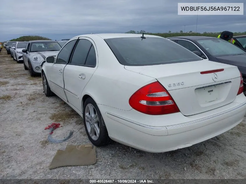 2006 Mercedes-Benz E 350 VIN: WDBUF56J56A967122 Lot: 40526487