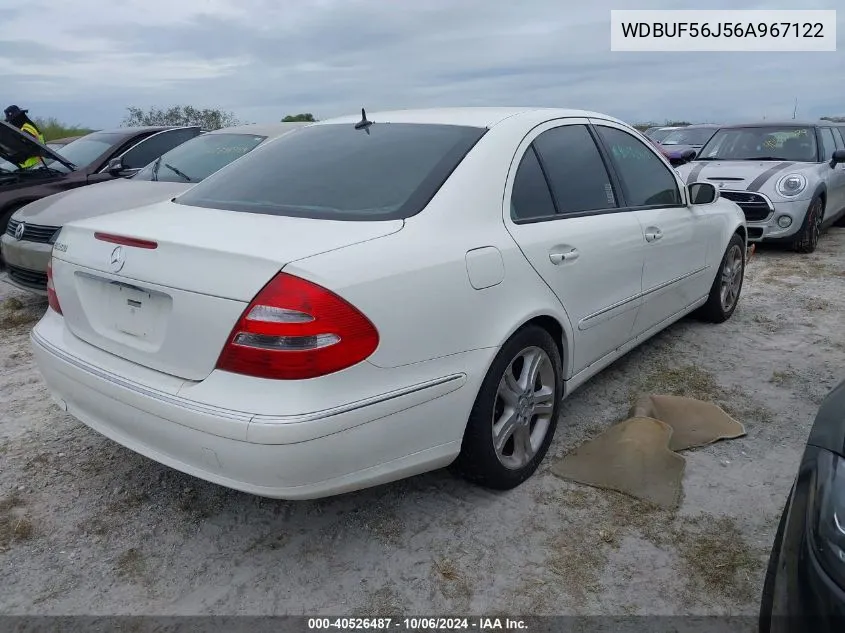 2006 Mercedes-Benz E 350 VIN: WDBUF56J56A967122 Lot: 40526487