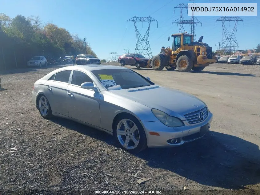 2006 Mercedes-Benz Cls 500 VIN: WDDDJ75X16A014902 Lot: 40644726