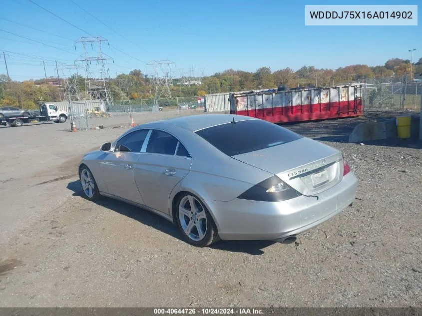 2006 Mercedes-Benz Cls 500 VIN: WDDDJ75X16A014902 Lot: 40644726