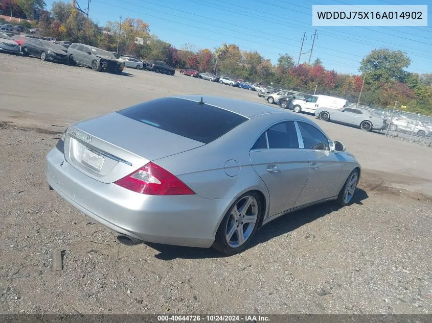 2006 Mercedes-Benz Cls 500 VIN: WDDDJ75X16A014902 Lot: 40644726