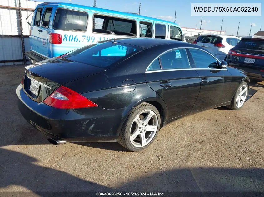 2006 Mercedes-Benz Cls 500 VIN: WDDDJ75X66A052240 Lot: 40656256