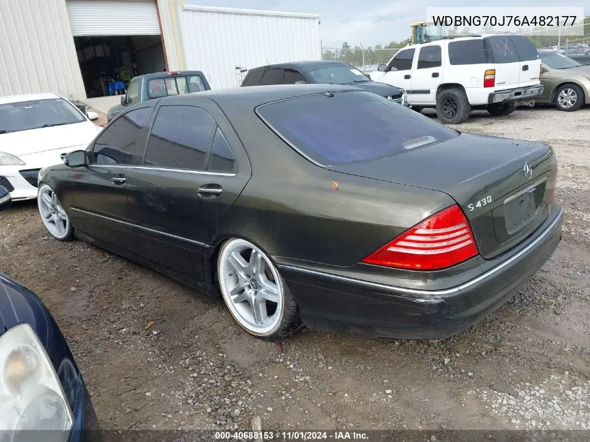 2006 Mercedes-Benz S 430 VIN: WDBNG70J76A482177 Lot: 40688153