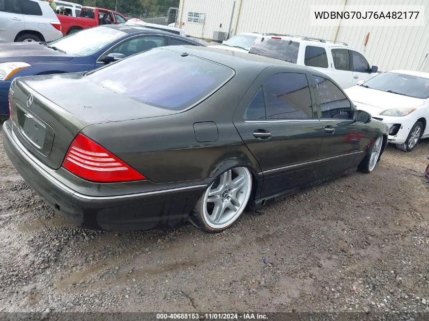 2006 Mercedes-Benz S 430 VIN: WDBNG70J76A482177 Lot: 40688153