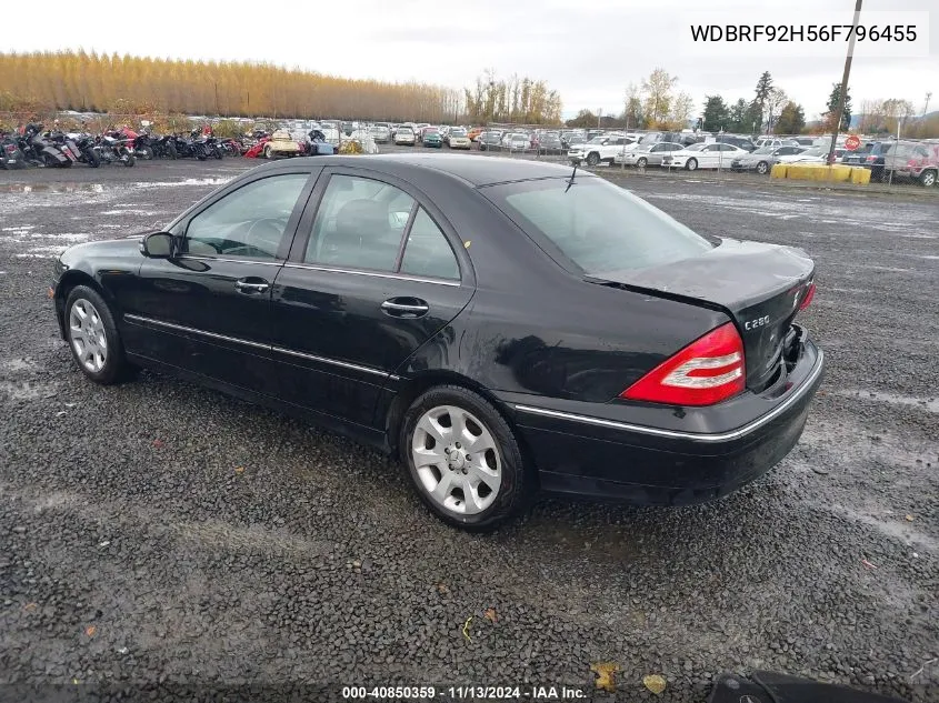 2006 Mercedes-Benz C 280 Luxury 4Matic VIN: WDBRF92H56F796455 Lot: 40850359