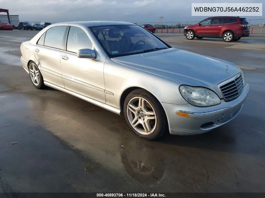 2006 Mercedes-Benz S 430 VIN: WDBNG70J56A462252 Lot: 40893706