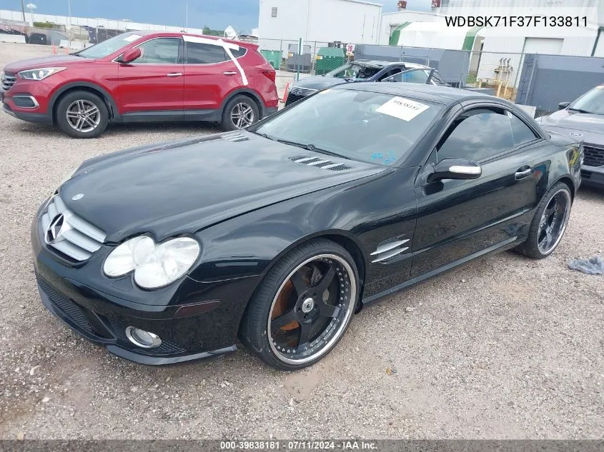 2007 Mercedes-Benz Sl 550 VIN: WDBSK71F37F133811 Lot: 39838181