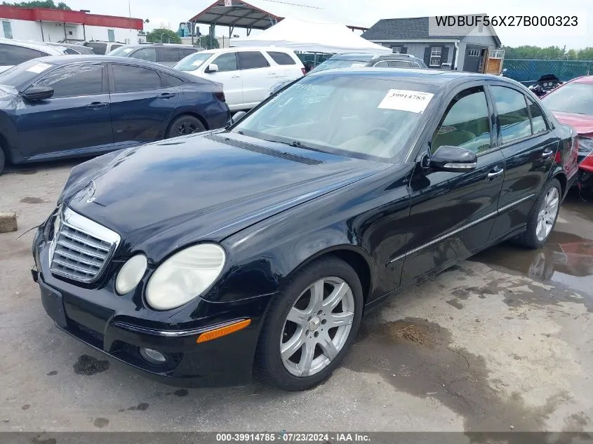 2007 Mercedes-Benz E 350 VIN: WDBUF56X27B000323 Lot: 39914785