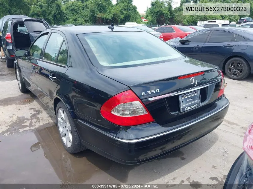 2007 Mercedes-Benz E 350 VIN: WDBUF56X27B000323 Lot: 39914785