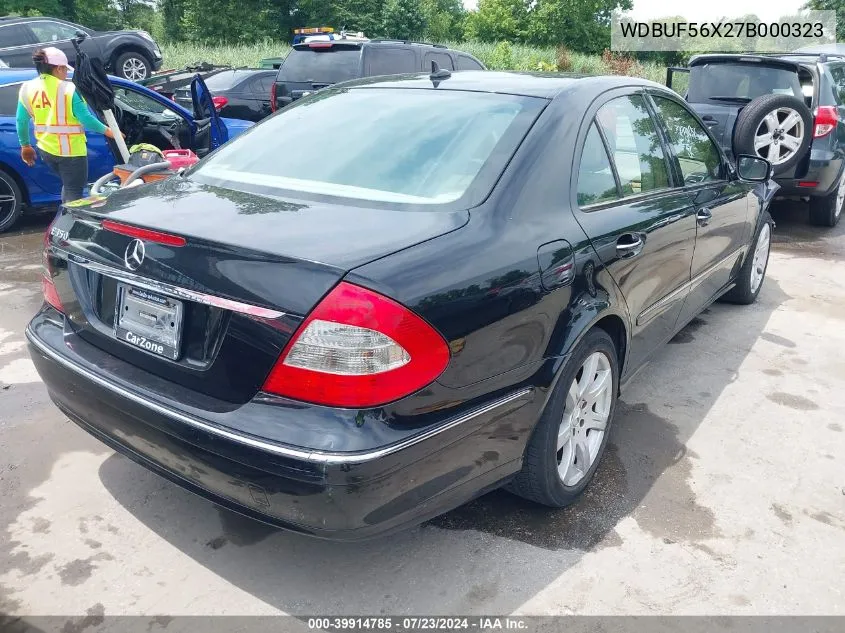 2007 Mercedes-Benz E 350 VIN: WDBUF56X27B000323 Lot: 39914785