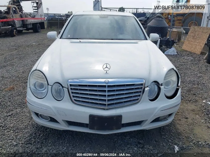 2007 Mercedes-Benz E 350 VIN: WDBUF56X17B087809 Lot: 40298144