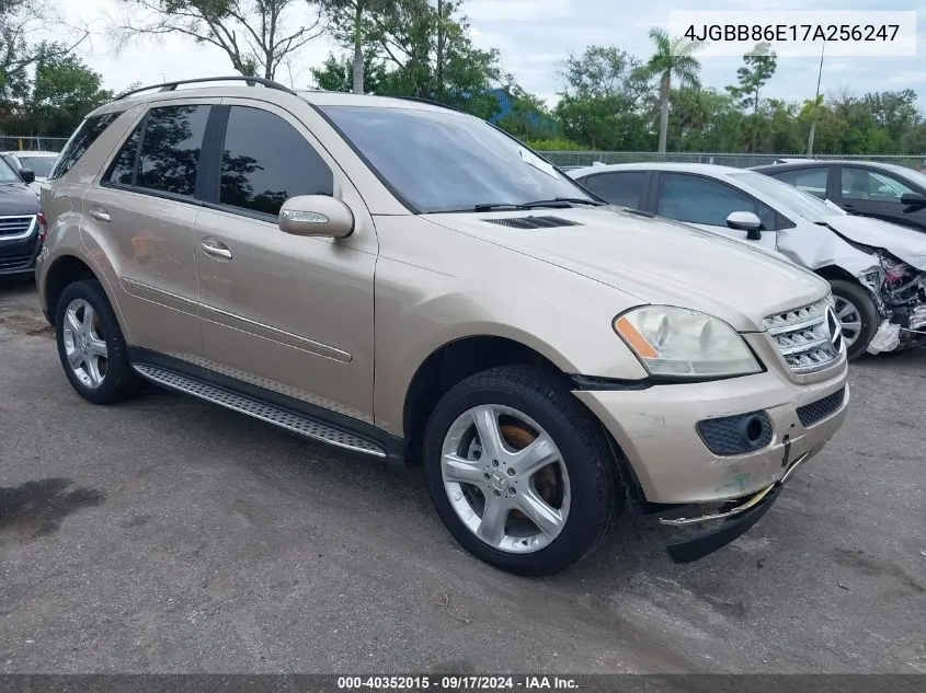 2007 Mercedes-Benz Ml 350 4Matic VIN: 4JGBB86E17A256247 Lot: 40352015