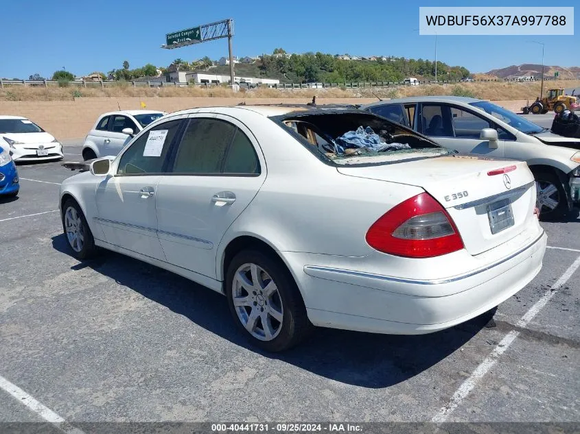 2007 Mercedes-Benz E 350 VIN: WDBUF56X37A997788 Lot: 40441731