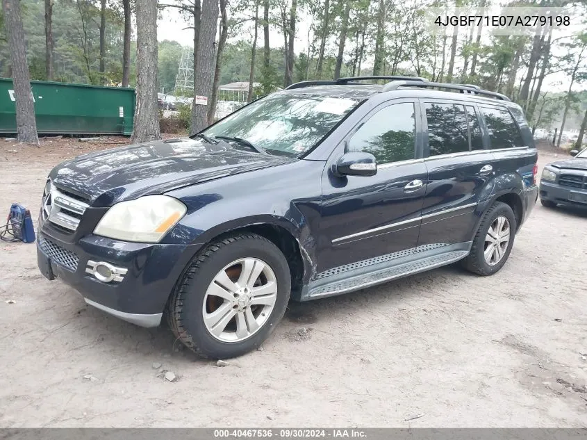 2007 Mercedes-Benz Gl 450 4Matic VIN: 4JGBF71E07A279198 Lot: 40467536