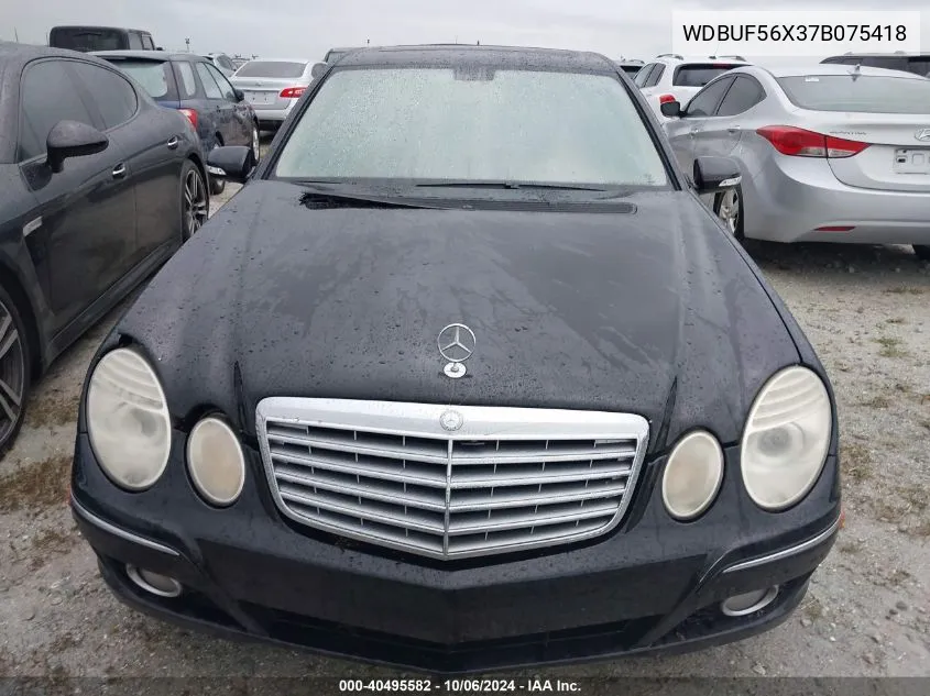 2007 Mercedes-Benz E 350 VIN: WDBUF56X37B075418 Lot: 40495582