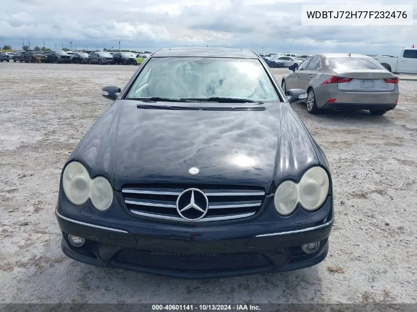 2007 Mercedes-Benz Clk 550 VIN: WDBTJ72H77F232476 Lot: 40601141