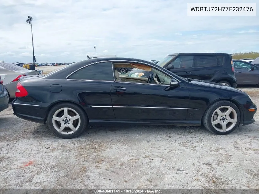 2007 Mercedes-Benz Clk 550 VIN: WDBTJ72H77F232476 Lot: 40601141