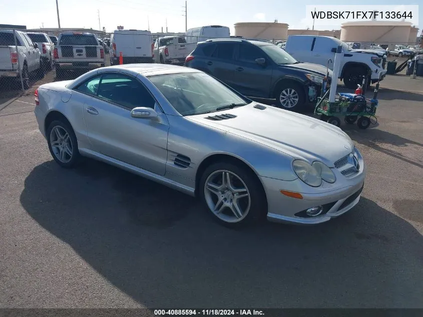 2007 Mercedes-Benz Sl 550 VIN: WDBSK71FX7F133644 Lot: 40885594