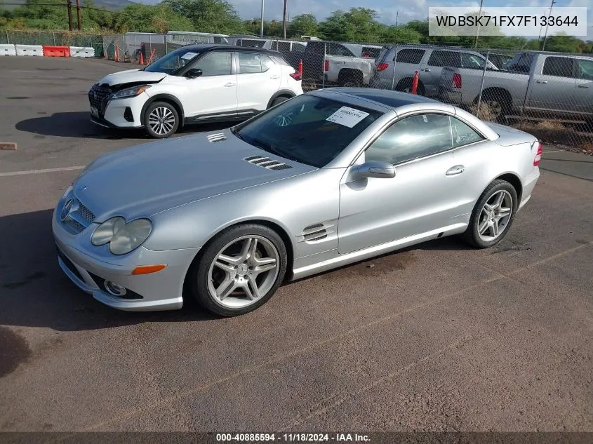 2007 Mercedes-Benz Sl 550 VIN: WDBSK71FX7F133644 Lot: 40885594