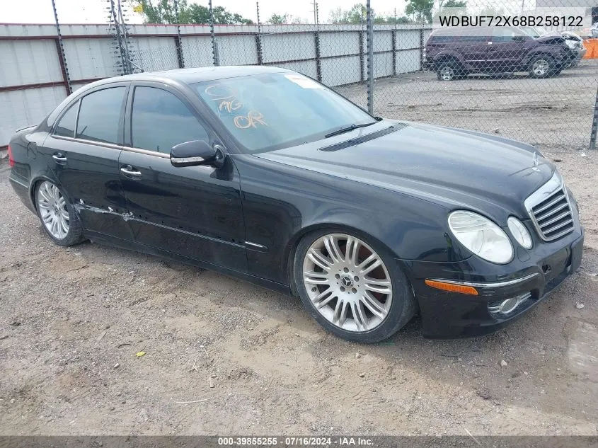 2008 Mercedes-Benz E 550 VIN: WDBUF72X68B258122 Lot: 39855255