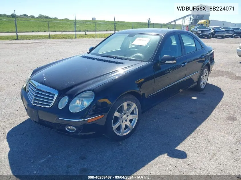 2008 Mercedes-Benz E 350 VIN: WDBUF56X18B224071 Lot: 40259467