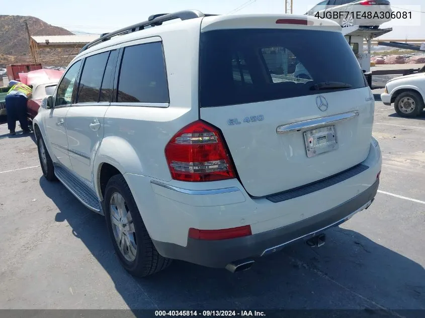 4JGBF71E48A306081 2008 Mercedes-Benz Gl 450 4Matic