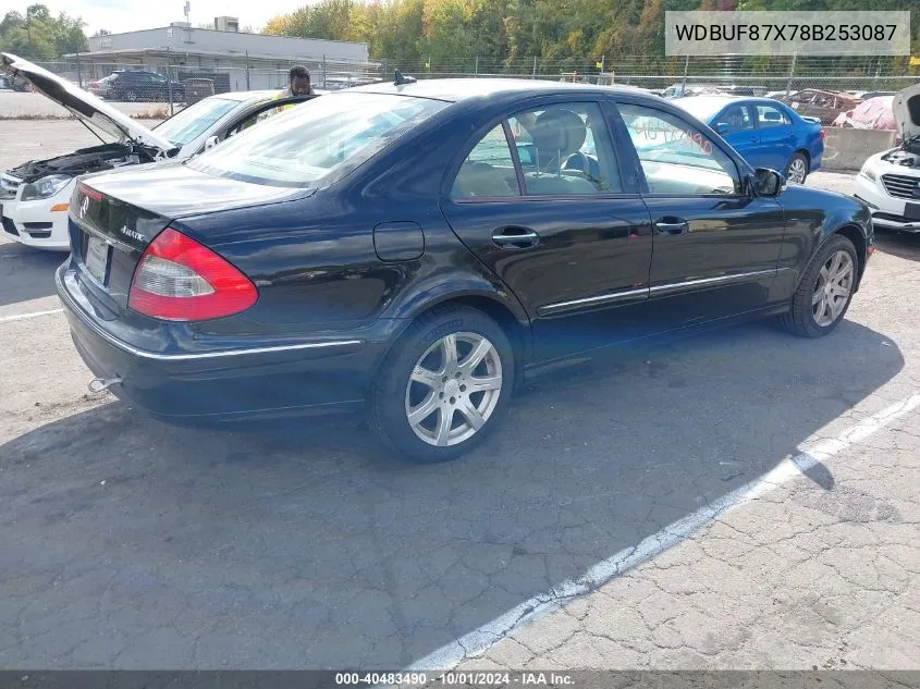 2008 Mercedes-Benz E 350 4Matic VIN: WDBUF87X78B253087 Lot: 40483490