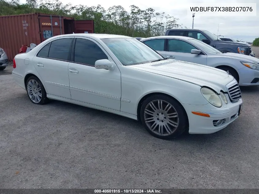 2008 Mercedes-Benz E 350 4Matic VIN: WDBUF87X38B207076 Lot: 40501915