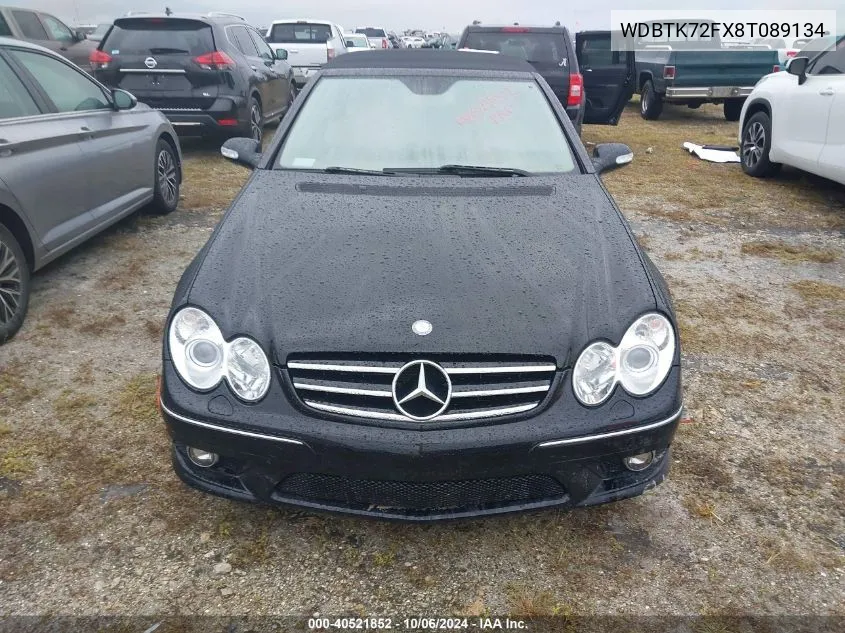 2008 Mercedes-Benz Clk 550 VIN: WDBTK72FX8T089134 Lot: 40521852