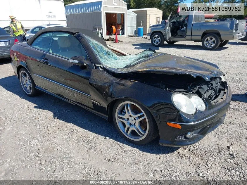 2008 Mercedes-Benz Clk 550 VIN: WDBTK72F68T089762 Lot: 40620585