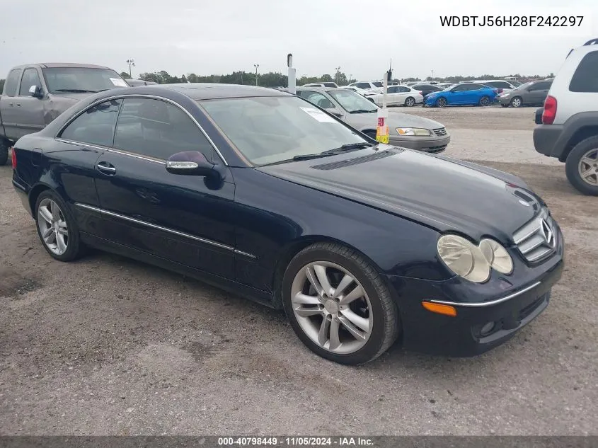 2008 Mercedes-Benz Clk 350 VIN: WDBTJ56H28F242297 Lot: 40798449