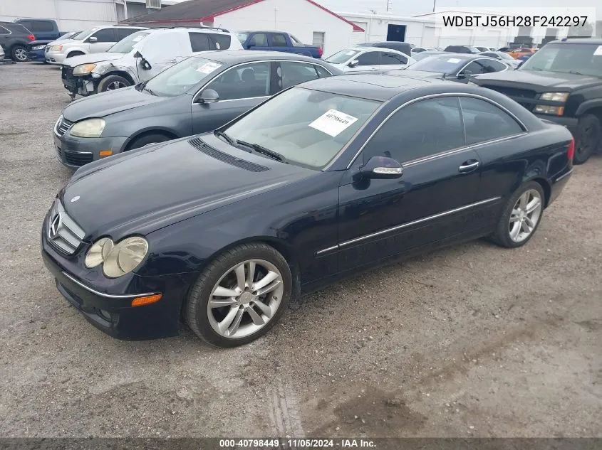 2008 Mercedes-Benz Clk 350 VIN: WDBTJ56H28F242297 Lot: 40798449