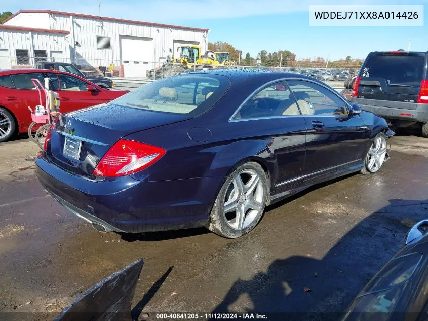 2008 Mercedes-Benz Cl 550 VIN: WDDEJ71XX8A014426 Lot: 40841205